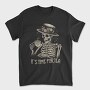 Tea Time Skeleton Grunge, Tricou Barbati (Unisex)