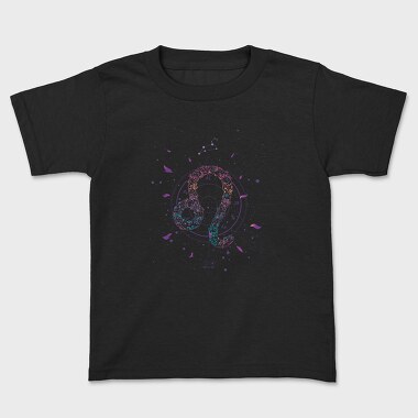 Leo Floral Zodiac Sign 05, Tricou Copii