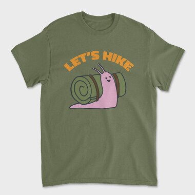 Let'S Hike Snail, Tricou Barbati (Unisex)