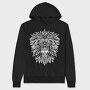 Lion Mandala Psicodelic, Hanorac Oversize Barbati (Unisex)