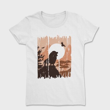 Lion Nature Landscape, Tricou Femei