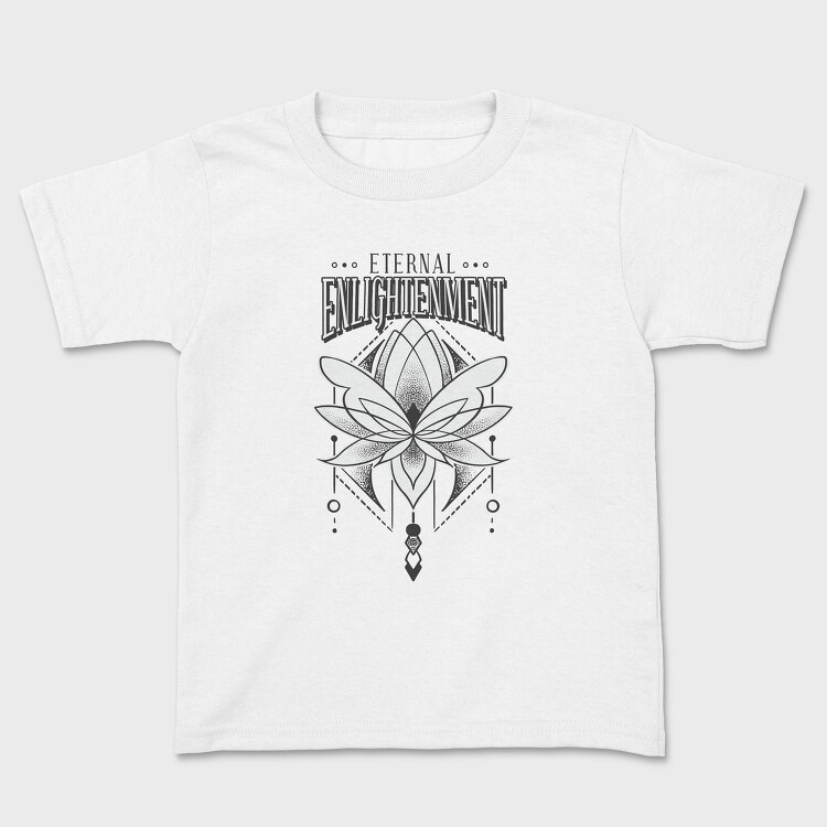 Lotus Flower Eternal Enlightenment Quote, Tricou Copii