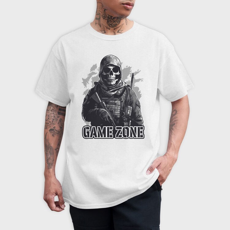 Skull Soldier Game, Tricou Barbati (Unisex)