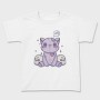 Pastel Goth Stuffed Cat, Tricou Copii
