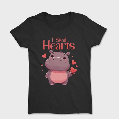 Hippo Heart Valentine, Tricou Femei