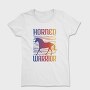 Horned Warrior Unicorn Animal Sunset, Tricou Femei