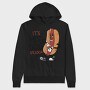 Hot Dog Cartoon Oclock, Hanorac Oversize Barbati (Unisex)