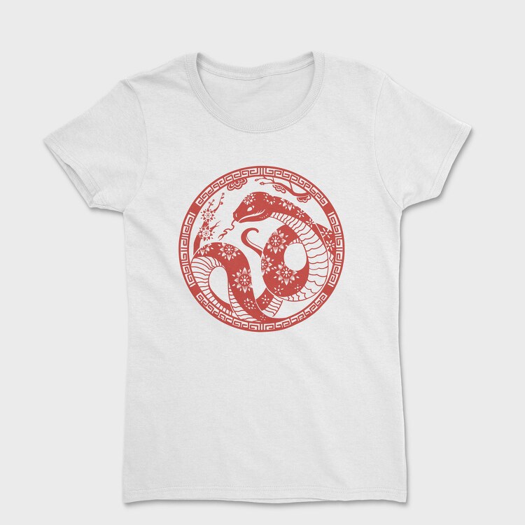 Traditional Chinese Snake Circle New Year, Tricou Femei