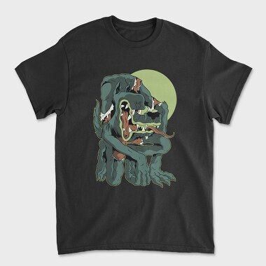 Werewolf Cartoon Halloween Wolf Moon, Tricou Barbati (Unisex)