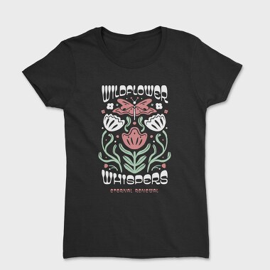 Wildflower Whispers Butterfly, Tricou Femei