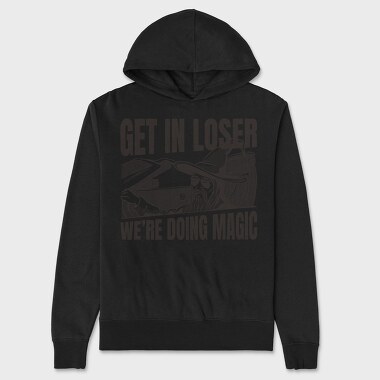 Wizard In A Car Parody Get In Loser, Hanorac Oversize Barbati (Unisex)