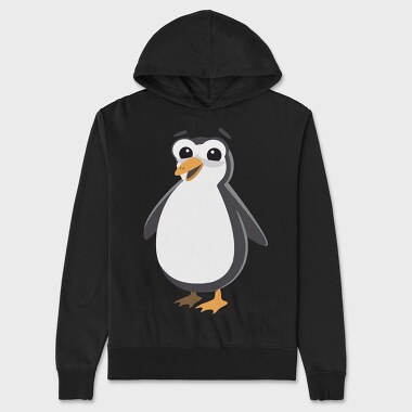 Penguin Smile, Hanorac Oversize Barbati (Unisex)