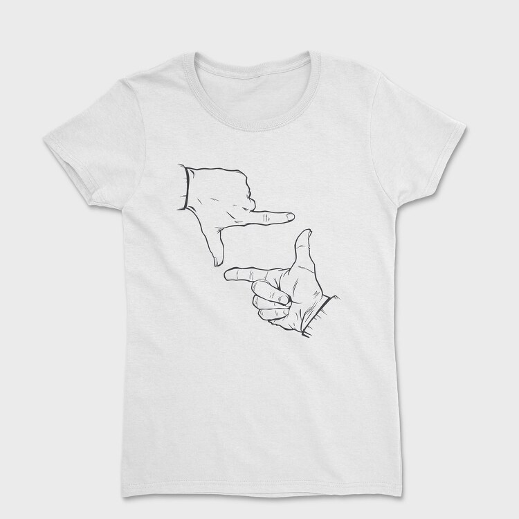 Photographic Hands Photo, Tricou Femei