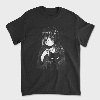 Scary Anime Girl, Tricou Barbati (Unisex)