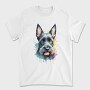 Scottish Terrier Color Splash, Tricou Barbati (Unisex)