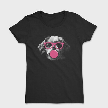 Shih Tzu Dog With Glasses, Tricou Femei