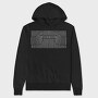 Shy Fingers Emoji Line Art, Hanorac Oversize Barbati (Unisex)