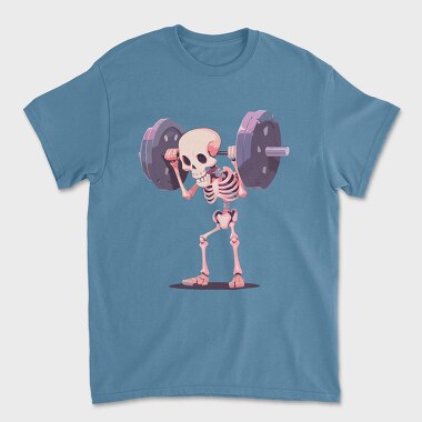 Humorous Weightlifting Skeleton Skelleton Lifting, Tricou Barbati (Unisex)