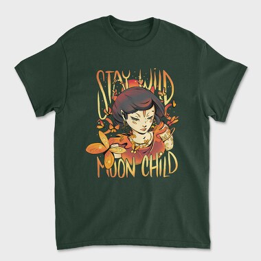 Magical Woman With Butterflies Moon Child, Tricou Barbati (Unisex)