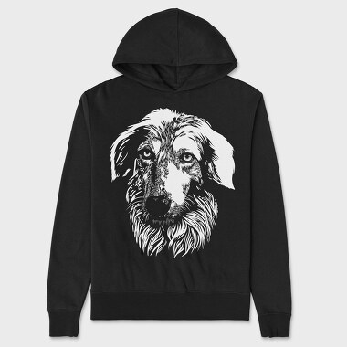 Majestic Dog Portrait Borzoi, Hanorac Oversize Barbati (Unisex)