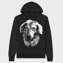 Majestic Dog Portrait Borzoi, Hanorac Oversize Barbati (Unisex)