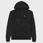 Man In Bicycle Eating Pizza Cyclist, Hanorac Oversize Barbati (Unisex)