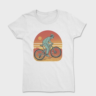 Man In Mountain Bike, Tricou Femei