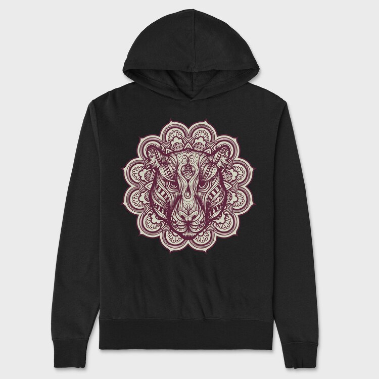Mandala Jaguar, Hanorac Oversize Barbati (Unisex)