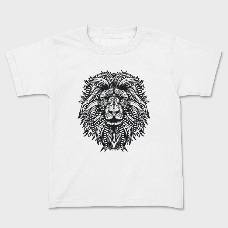 Mandala Lion Leon 001, Tricou Copii