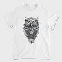 Mandala Owl Illustration 001, Tricou Barbati (Unisex)