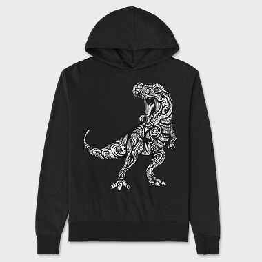 Mandala T Rex, Hanorac Oversize Barbati (Unisex)