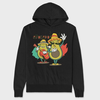 Mariachi Mexican Avocados, Hanorac Oversize Barbati (Unisex)