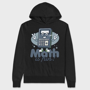 Math Is Fun Calculator Tote, Hanorac Oversize Barbati (Unisex)