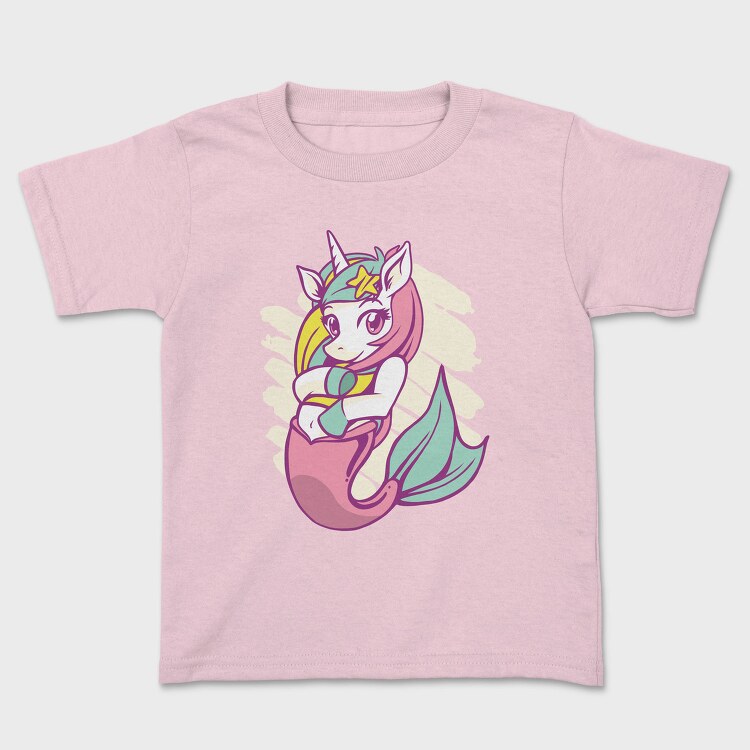 Mermaid Unicorn Sea Corn, Tricou Copii