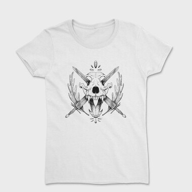 Wolf Skull And Swords, Tricou Femei
