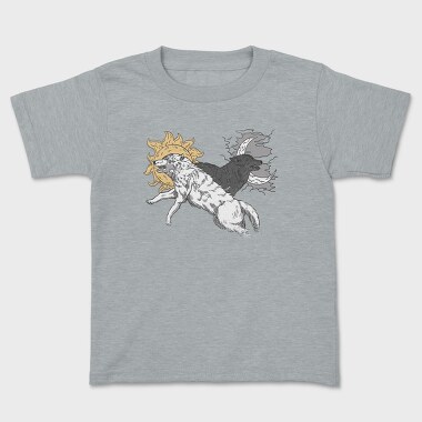 Wolves With Moon And Sun Run, Tricou Copii