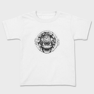 Skeleton Clock Scary Death, Tricou Copii