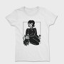 Skeleton Girl And Cat, Tricou Femei