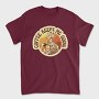 Skeleton With Coffee Retro Sunset, Tricou Barbati (Unisex)