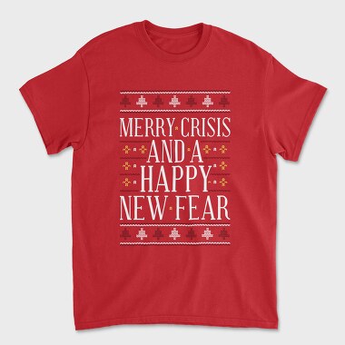 Merry Crisis Ugly Sweater, Tricou Barbati (Unisex)