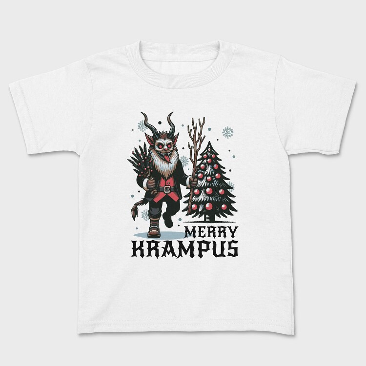 Merry Dark Krampus Cartoon, Tricou Copii