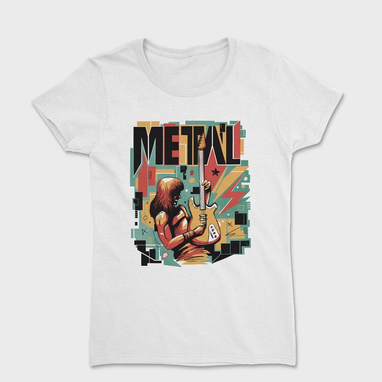 Metal Musician Abstract Music 05, Tricou Femei