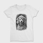 Miniature Poodle Portrait, Tricou Femei
