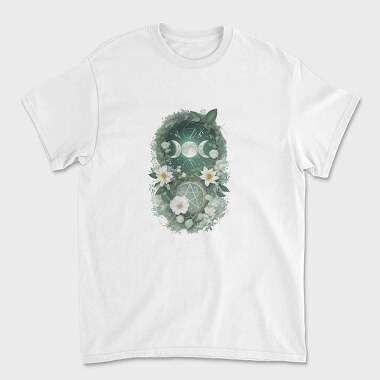 Moon And Flower Magic, Tricou Barbati (Unisex)