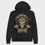 Skull Biker 04, Hanorac Oversize Barbati (Unisex)