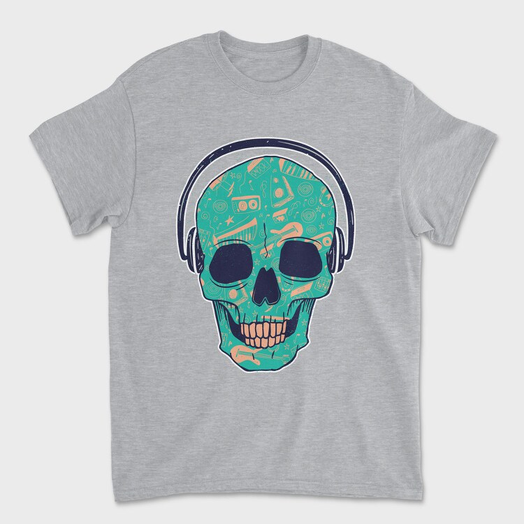 Skull Dj, Tricou Barbati (Unisex)