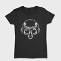 Skull With Bandana And Headphones, Tricou Femei