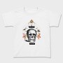 Skull With Clock And Insects Vintage Time, Tricou Copii