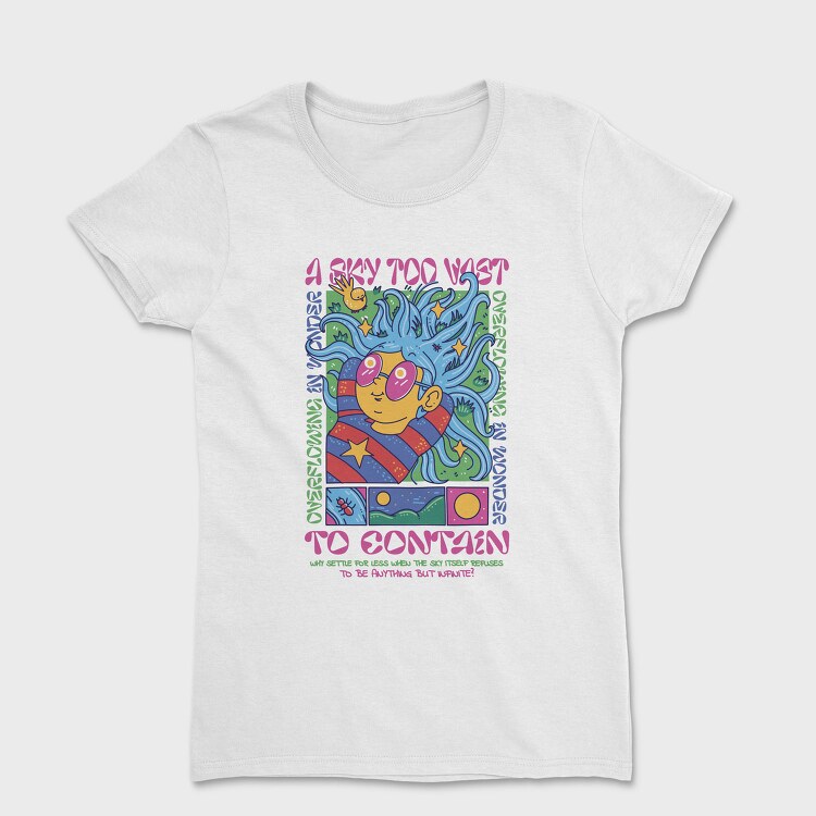Sky Gaze Girl Maximalism, Tricou Femei