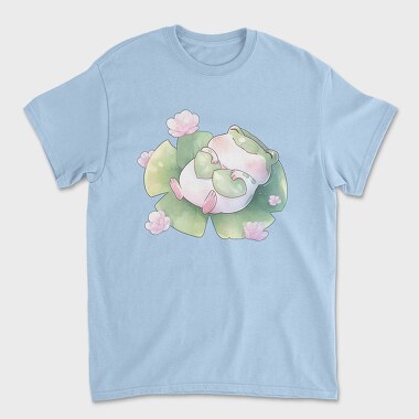 Sleeping Frog Lily Pad Froggy, Tricou Barbati (Unisex)